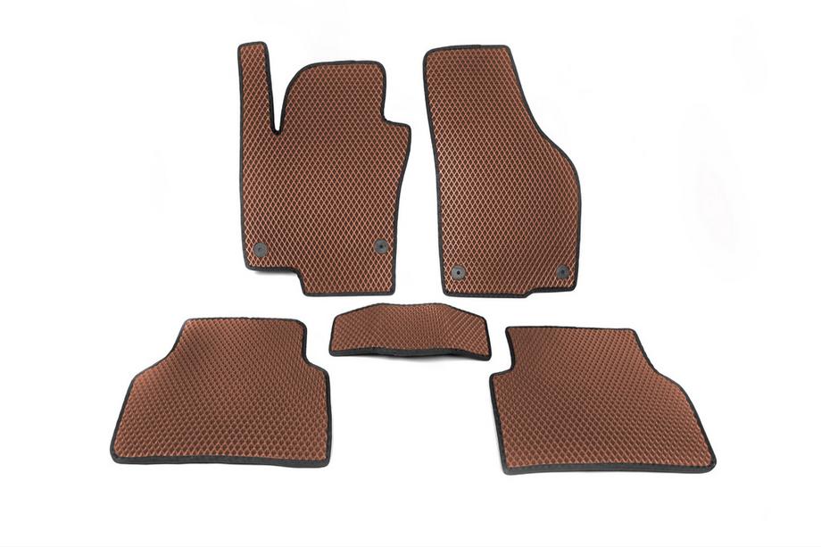 Volkswagen Tiguan 2007-2016 Tapis de sol EVA (Marron) Image