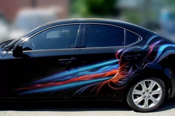 Art sur roues : tendances inspirantes de l’aérographe automobile Photo 3