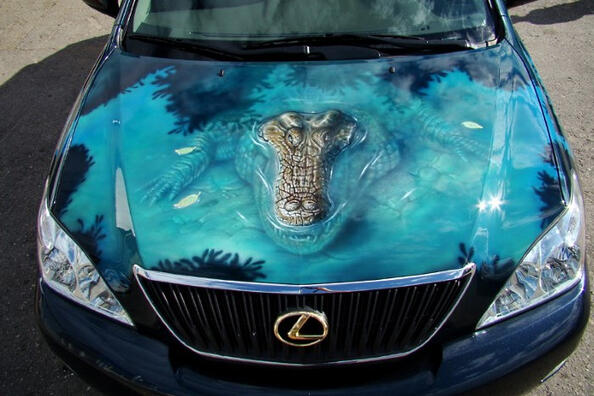 Art sur roues : tendances inspirantes de l’aérographe automobile Photo 6