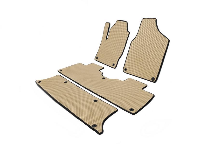 Ford Galaxy 1995-2006 Tapis de sol EVA (3 Rangées, Beige) Photo 2