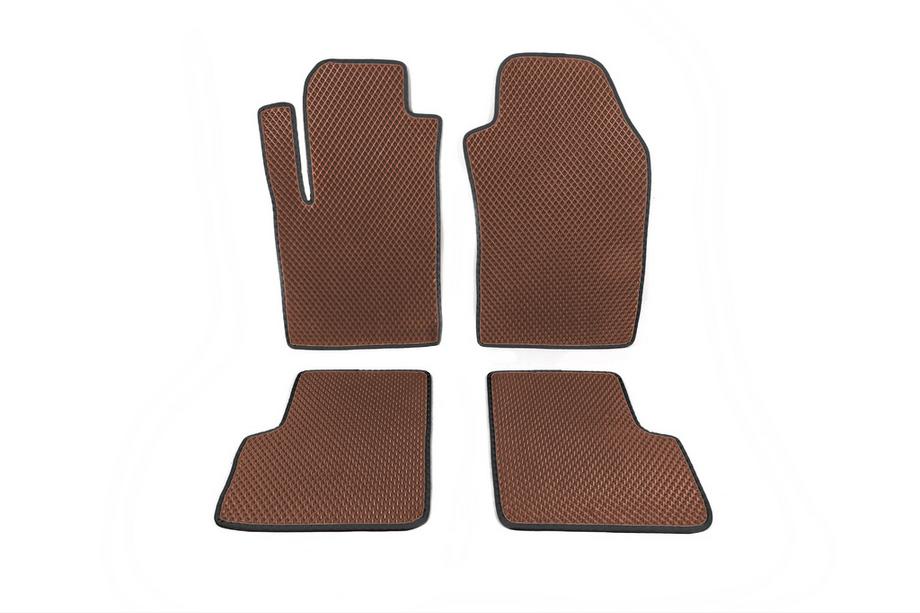 Fiat 500/500L 2013-2022 Tapis de sol EVA (pour 500, Marron) Image