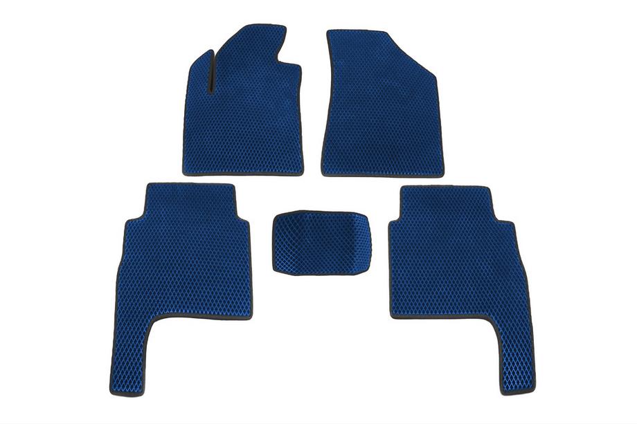 Hyundai Santa Fe 2 2006-2012 Tapis de sol EVA (Bleus) 2006-2010 Image