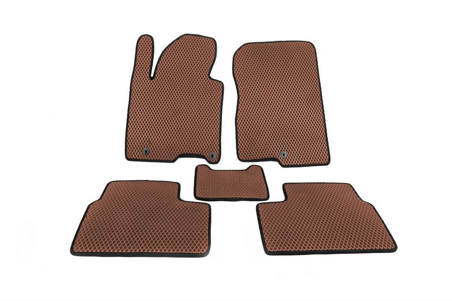 Kia Ceed 2012-2018 Tapis de sol EVA (Marron) Image