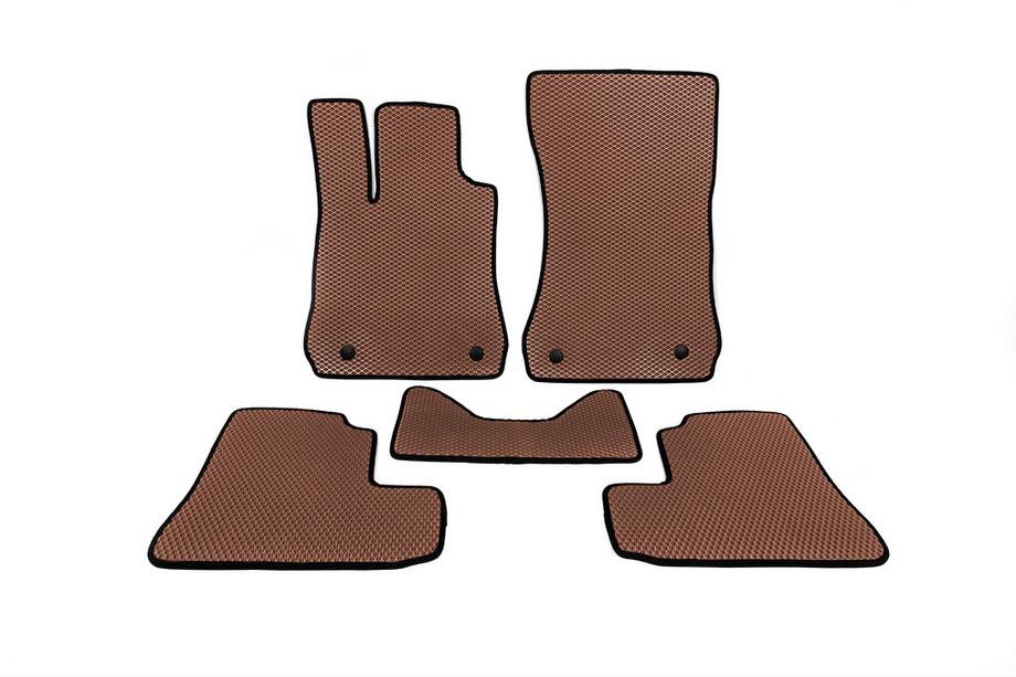 Mercedes S-class W221 2005-2013 Tapis de sol EVA (Short, Marron) Image