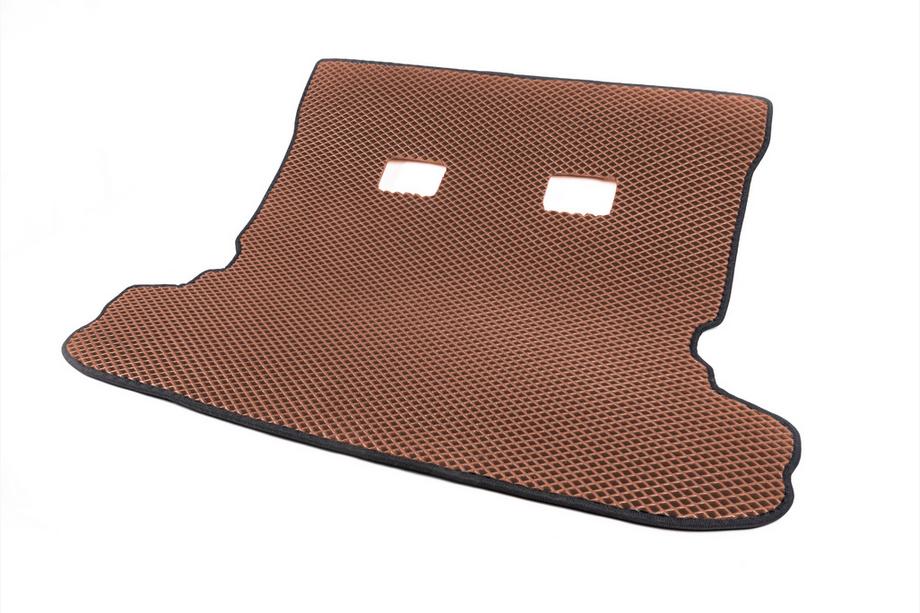 Mitsubishi Pajero Wagon IV 2006-2021 Tapis de coffre EVA Marron Photo 2