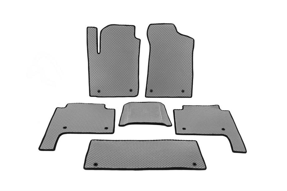 Nissan Patrol Y62 2010-2024 Tapis de sol EVA 3 rangées (Gris) Image