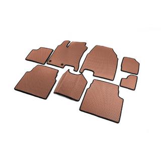 Tapis de sol EVA pour +2 (3 rangées, Marron) Nissan Qashqai 2010-2014 photo 2
