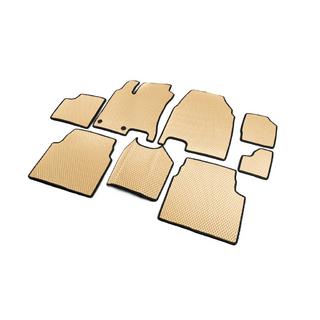 Tapis de sol EVA pour +2 (3 rangées, Beige) Nissan Qashqai 2010-2014 photo 2