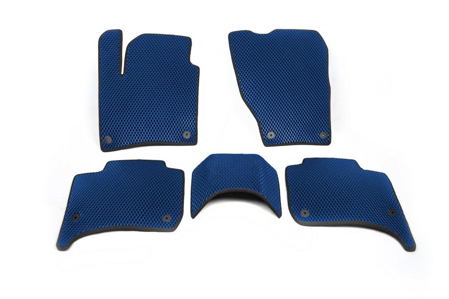 Porsche Cayenne 2010-2017 Tapis de sol EVA (Bleu) Image