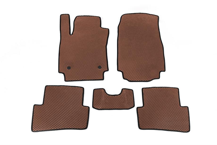 Renault Captur 2013-2019 Tapis de sol EVA (Marron) Image