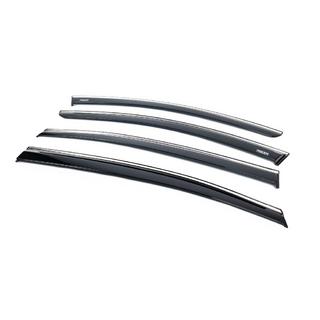 Déflecteurs de vitres avec moulure chromée (4 pcs, Niken) photo 2