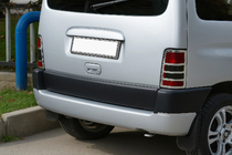 Peugeot Partner 1996-2008 Caches chromés pour feux arrière (2 pcs, inox) Carmos - Acier Inoxydable Turc photo 1