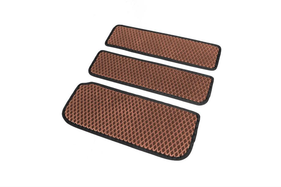 Renault Trafic 2001–2015 Tapis de seuil de porte (3 pcs, EVA, Marron) Photo 2