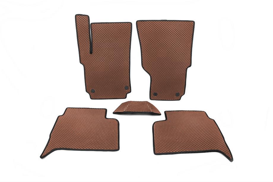 Volkswagen Amarok 2010-2022 Tapis de sol EVA (Marron) Image