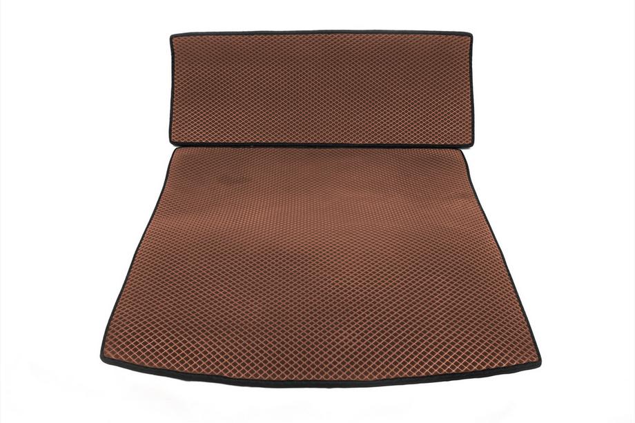 Volkswagen Caddy 2004-2010 Tapis de coffre V1 MAXI (EVA, Marron) Image