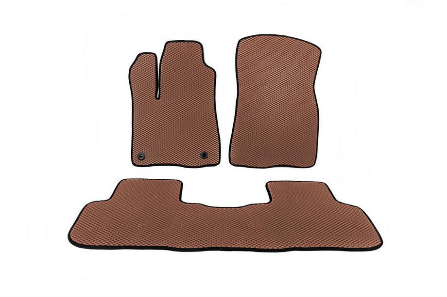 Toyota Highlander 2013-2019 Tapis de sol EVA (2 Rangées, Marron) Image