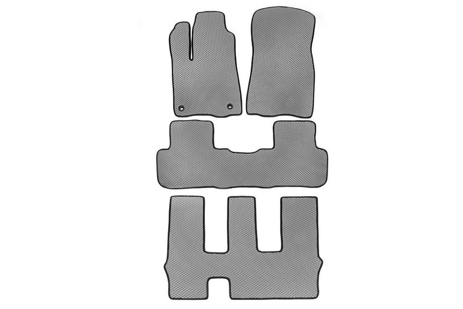 Toyota Highlander 2013-2019 Tapis de sol EVA (3 Rangées, Gris) Image