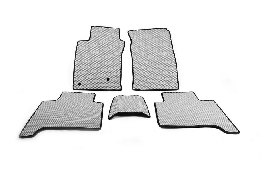Toyota Land Cruiser Prado 120 2002-2009 Tapis de sol EVA (2 Rangées, Gris) Image