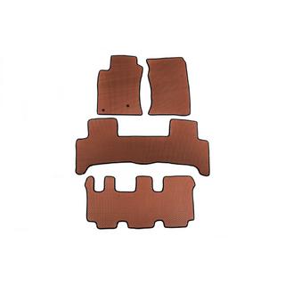 Tapis de sol EVA (3 Rangées, Marron) Toyota Land Cruiser Prado 120 2002-2009 photo 1