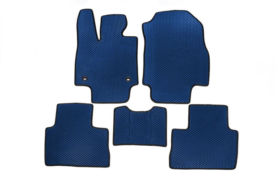 Toyota Rav 4 2019–2025 Tapis de sol EVA Boîte Automatique (Bleu) Image