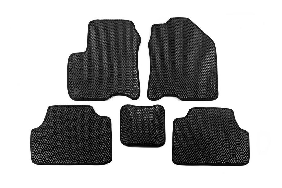Hyundai Kona 2017-2023 Tapis de sol EVA V1 (Electro, Noir) Image