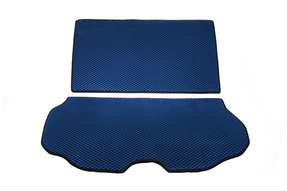 Volvo XC70 2007-2013 Tapis de coffre 2 pièces (EVA, Bleu) Image