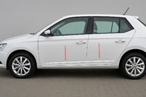 Skoda Fabia 2014-2021 Moulures de Portes Acier Inoxydable (4 pcs) photo 1