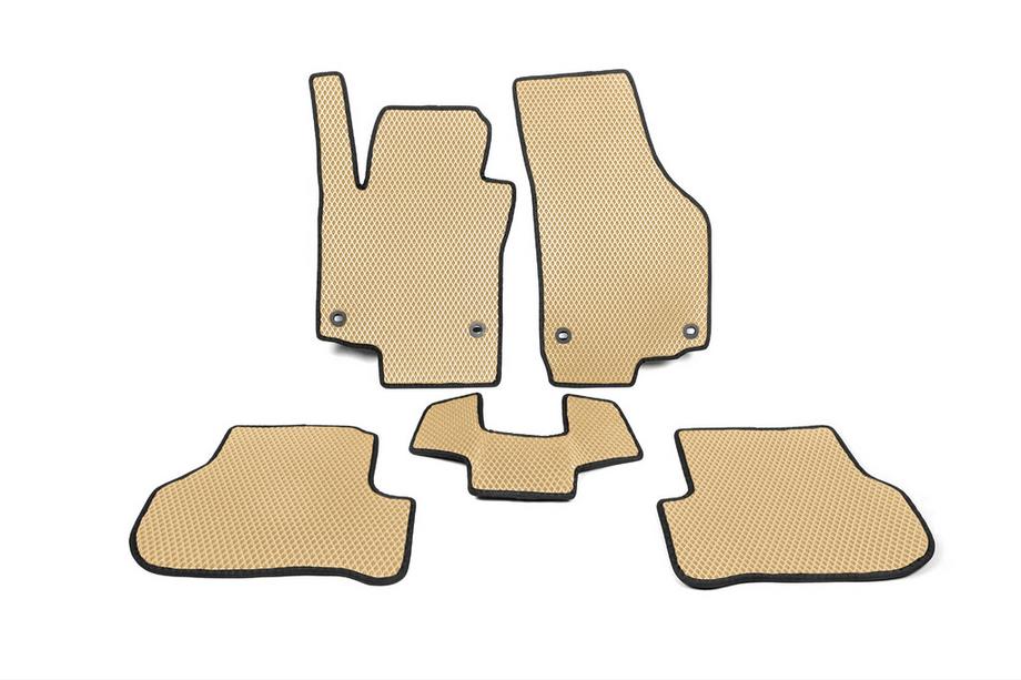 Volkswagen Golf 6 2008-2014 Tapis de sol EVA (Beige) Image