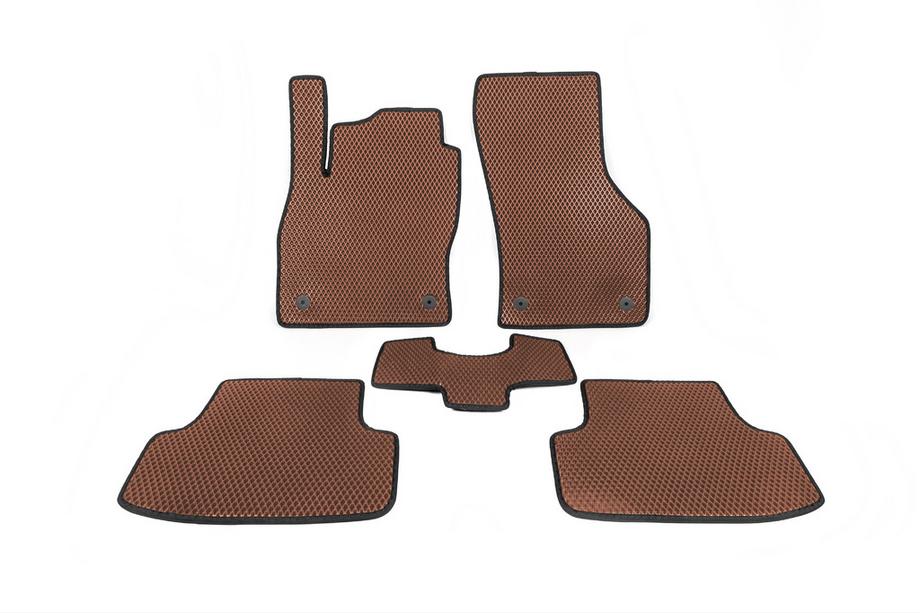 Volkswagen Golf 7/E-Golf 2012-2020 Tapis de sol EVA pour Golf 7 (Marron) Image