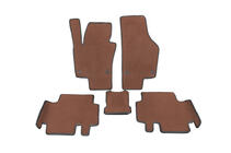 Volkswagen Sharan 2010-2023 Tapis de Sol en Polyuréthane (2 Rangées, EVA, Marron) photo 1