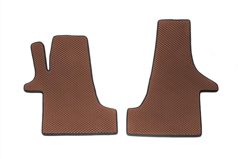 Volkswagen T5 Caravelle 2004-2010 Tapis de sol EVA (Marron, avant, pour 2+1) Photo 1