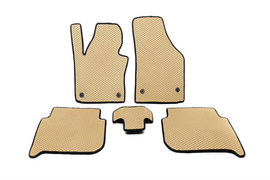 Volkswagen Touran 2010-2015 Tapis de sol EVA (Beige) Photo 1