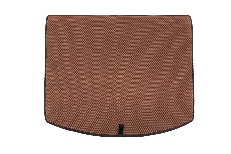 Volkswagen Touran 2010-2015 Tapis de coffre (EVA, 5 places, Marron) Photo 1