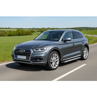 Marchepieds Latéraux Shining V1 (2 pcs, Aluminium) Audi Q5 2017-2025 photo 1