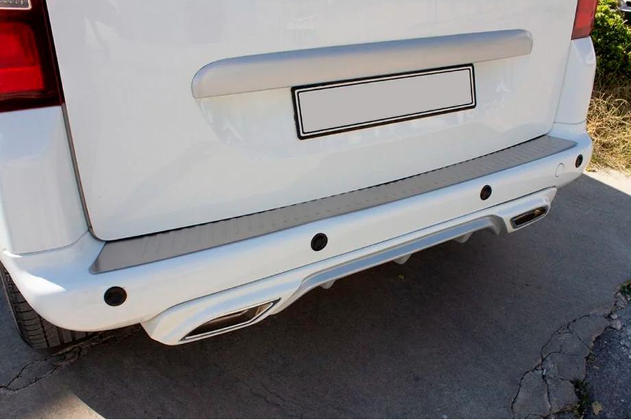 Peugeot Partner Tepee 2008-2018 Protection de Pare-chocs Arrière OmsaLine Inox Photo 5
