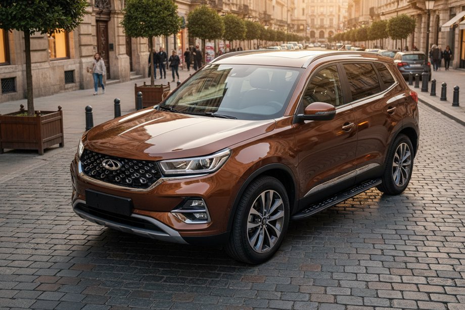 Chery Tiggo 7 2020- Marchepieds Latéraux Tayga Black (2 pcs, Aluminium) Image