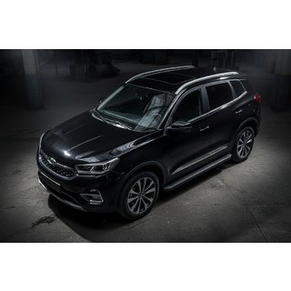 Marchepieds Latéraux Allmond Black (2 pcs, Aluminium) Chery Tiggo 7 2020- photo 1
