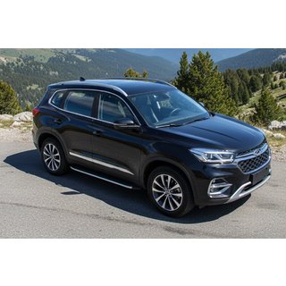 Marchepieds Latéraux Fullmond (2 pcs, Aluminium) Chery Tiggo 8 2017- photo 1