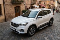 Chery Tiggo 8 2017- Marchepieds latéraux Allmond Grey (2 pcs, aluminium) photo 1