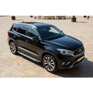 Marchepieds Latéraux RedLine V1 (2 pcs, Aluminium) Chery Tiggo 8 2017- photo 1