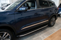 Chery Tiggo 8 2017- Marchepieds Latéraux BlackLine (2 pcs, Aluminium) photo 1