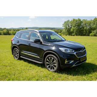 Marchepieds Latéraux Tayga Black (2 pcs, Aluminium) Chery Tiggo 8 2017- photo 1