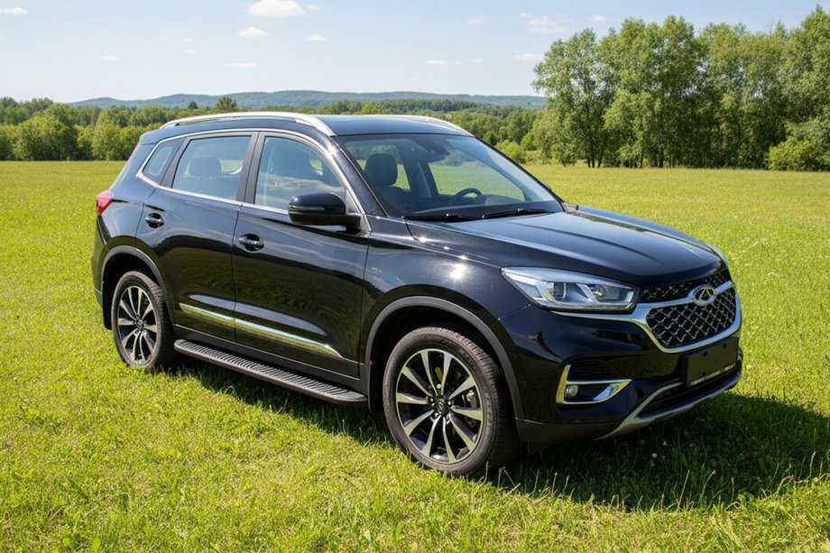 Chery Tiggo 8 2017- Marchepieds Latéraux Tayga Black (2 pcs, Aluminium) Image