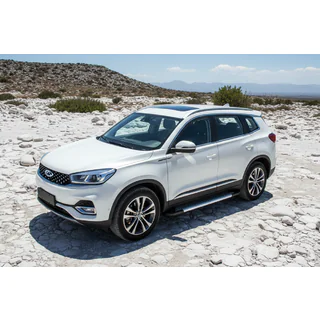 Marchepieds Latéraux New Vision Grey (2 pcs, Aluminium) Chery Tiggo 8 2017- photo 1