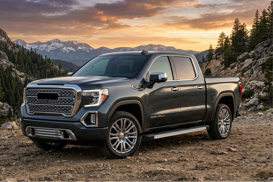 GMS Sierra 2019- Marchepieds Latéraux BlackLine (2 pcs, Aluminium) Image