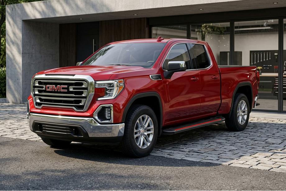 GMS Sierra 2019- Marchepieds Latéraux Maya Red (2 pcs, Aluminium) Image
