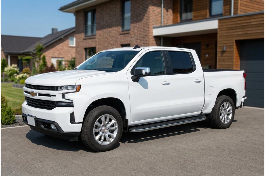 Chevrolet Silverado 2019- Marchepieds Latéraux Tayga Grey (2 pcs, Aluminium) Image