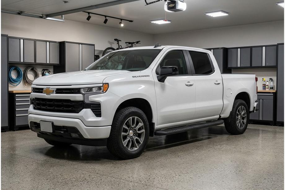 Chevrolet Silverado 2019- Marchepieds Latéraux Tayga Black (2 pcs, Aluminium) Image