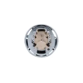 Cache à la place de l’emblème sur capot Mercedes (bleu et chrome, 57mm) photo 3