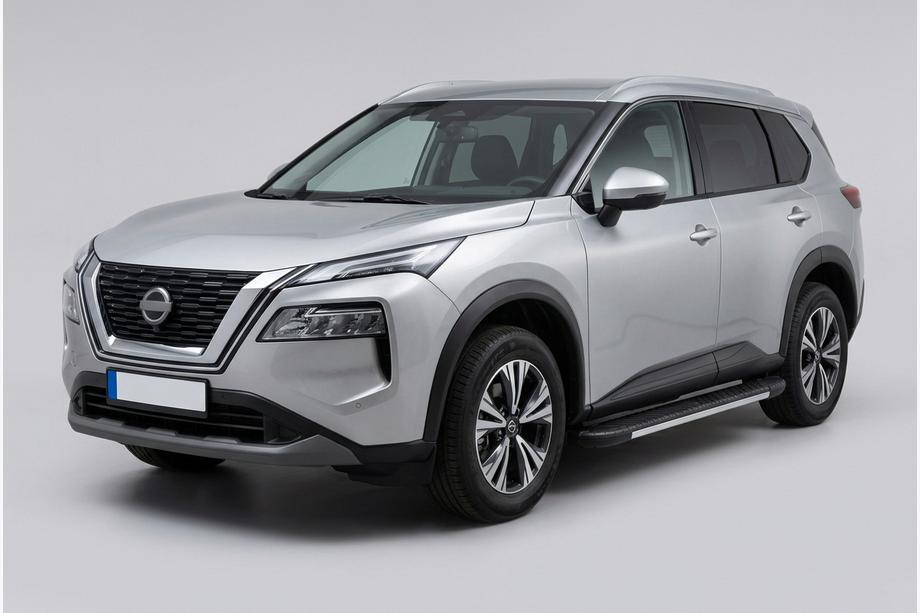 Nissan X-trail T33/Rogue 2022- Marchepieds Latéraux Bosphore Grey (2 pcs, Aluminium) Image